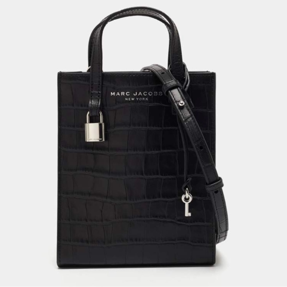 NWT Marc Jacobs Croc Embossed Crossbody Bag